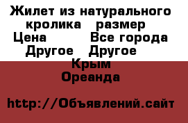 Жилет из натурального кролика,44размер › Цена ­ 500 - Все города Другое » Другое   . Крым,Ореанда